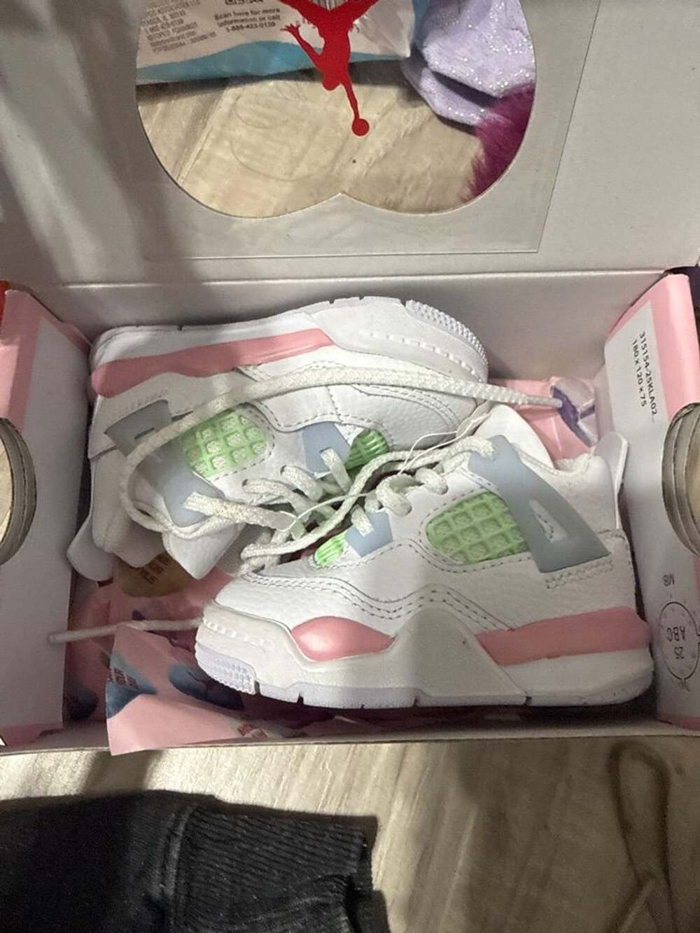 Jordan 4 Retro SP Crib White Multi Color Size 3C